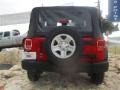 2009 Flame Red Jeep Wrangler X 4x4  photo #4