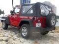 2009 Flame Red Jeep Wrangler X 4x4  photo #5