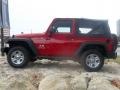 2009 Flame Red Jeep Wrangler X 4x4  photo #6