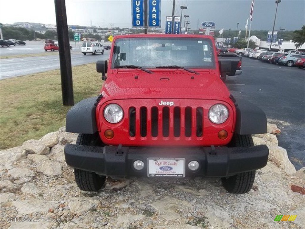 2009 Wrangler X 4x4 - Flame Red / Dark Slate Gray/Medium Slate Gray photo #8