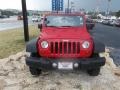 2009 Flame Red Jeep Wrangler X 4x4  photo #8