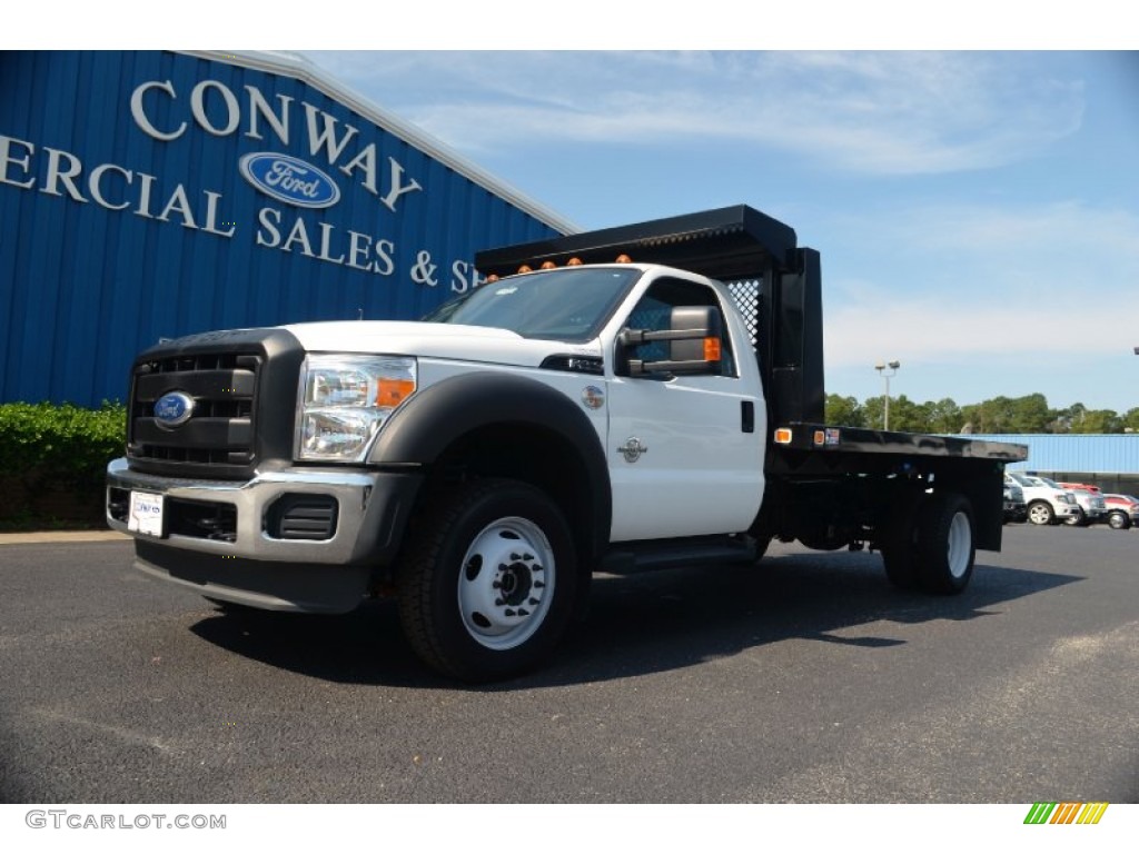 2012 F450 Super Duty XL Regular Cab Chassis 4x4 - Oxford White / Steel photo #1