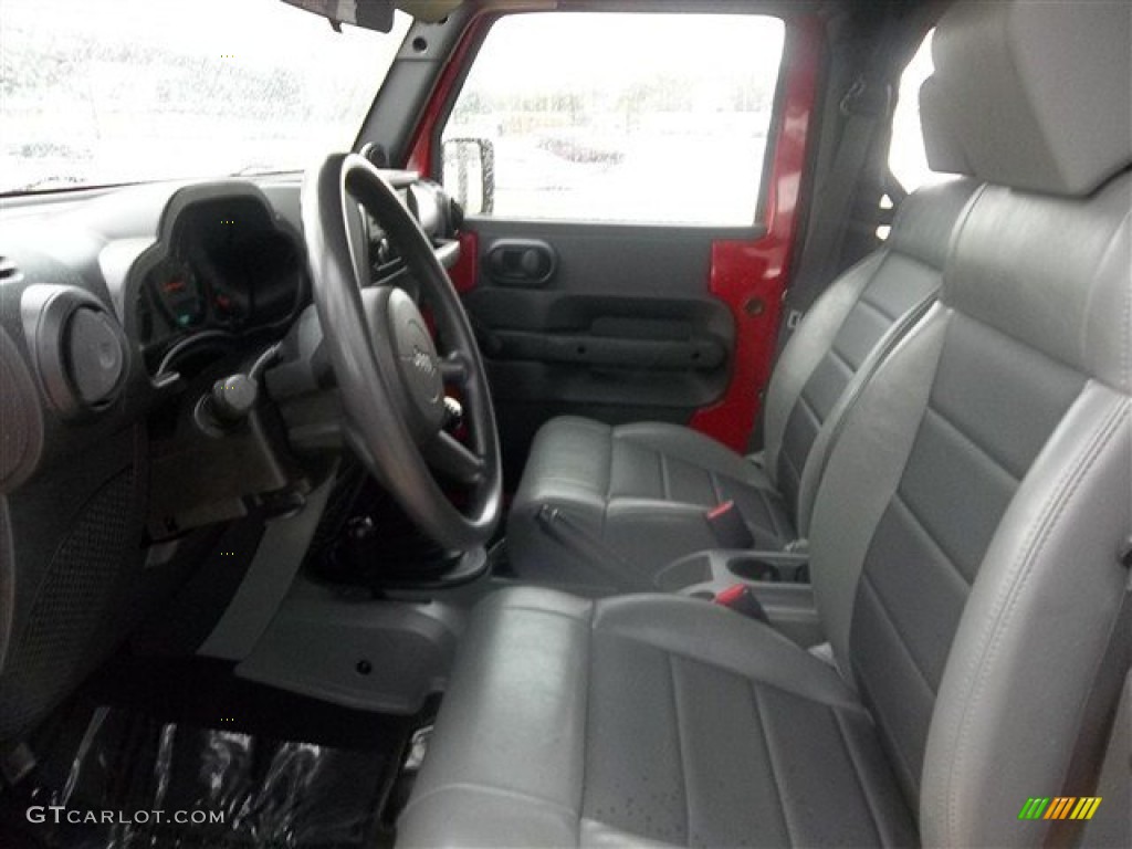 2009 Wrangler X 4x4 - Flame Red / Dark Slate Gray/Medium Slate Gray photo #12