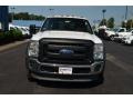 Oxford White - F450 Super Duty XL Crew Cab 4x4 Flat Bed Photo No. 2