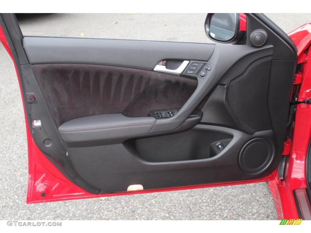 2012 Acura TSX Special Edition Sedan Ebony Door Panel Photo #71149857