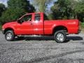 2003 Red Ford F350 Super Duty Lariat SuperCab 4x4  photo #5