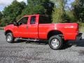 2003 Red Ford F350 Super Duty Lariat SuperCab 4x4  photo #6