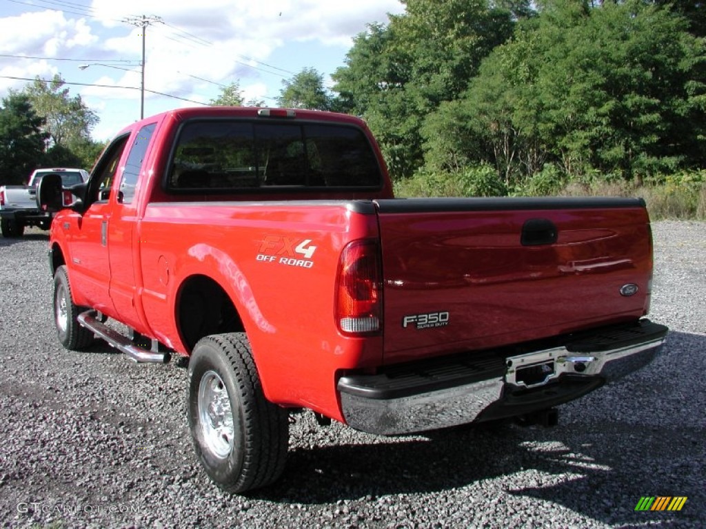 Red 2003 Ford F350 Super Duty Lariat SuperCab 4x4 Exterior Photo #71149899