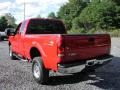 2003 Red Ford F350 Super Duty Lariat SuperCab 4x4  photo #8