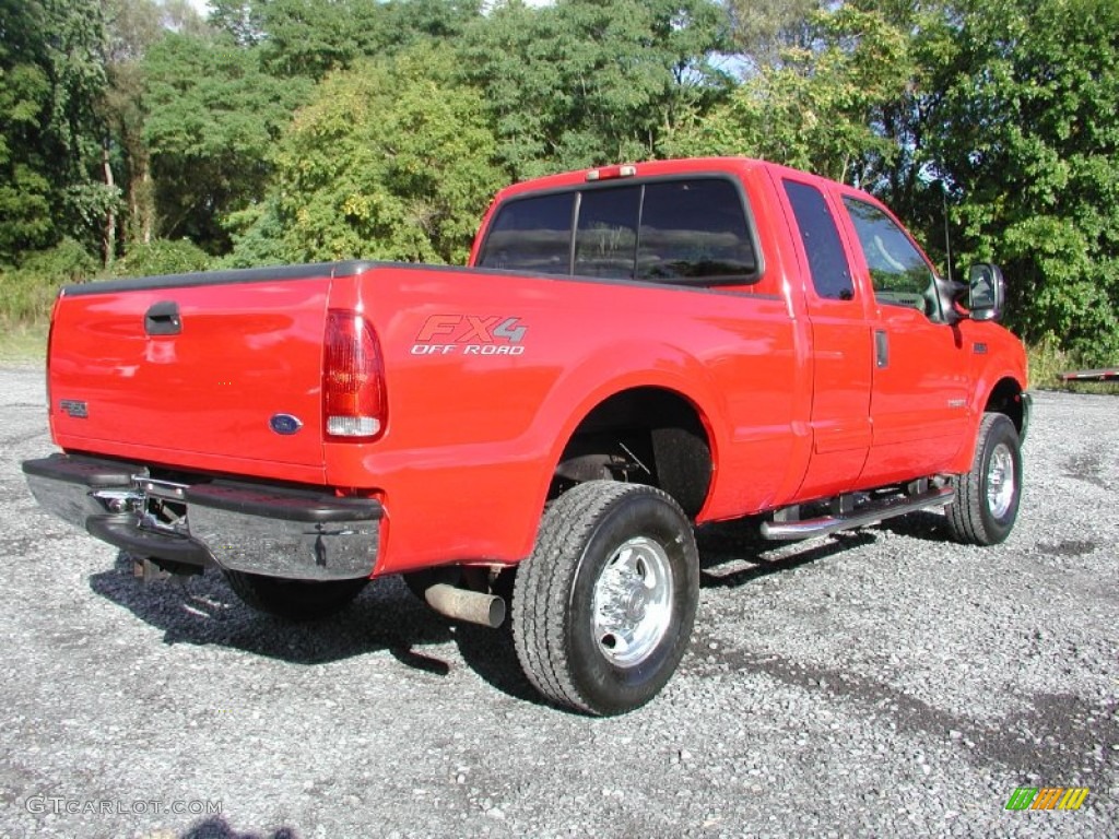 Red 2003 Ford F350 Super Duty Lariat SuperCab 4x4 Exterior Photo #71149932