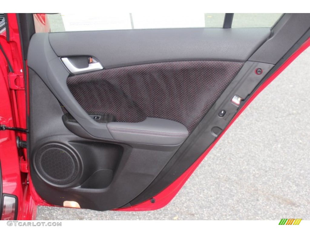 2012 Acura TSX Special Edition Sedan Ebony Door Panel Photo #71149965