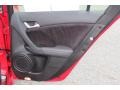 Ebony 2012 Acura TSX Special Edition Sedan Door Panel