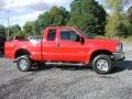 2003 Red Ford F350 Super Duty Lariat SuperCab 4x4  photo #15