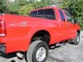 2003 Red Ford F350 Super Duty Lariat SuperCab 4x4  photo #21