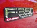 2003 Red Ford F350 Super Duty Lariat SuperCab 4x4  photo #35