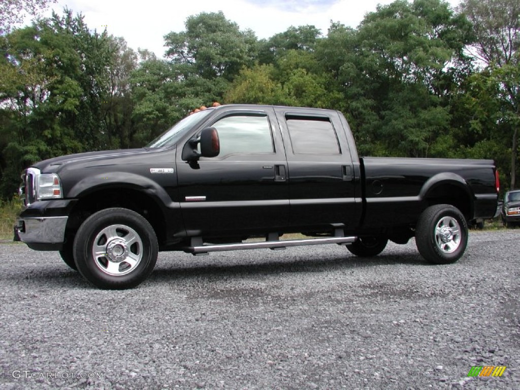 Black 2006 Ford F350 Super Duty Lariat Crew Cab 4x4 Exterior Photo #71151627