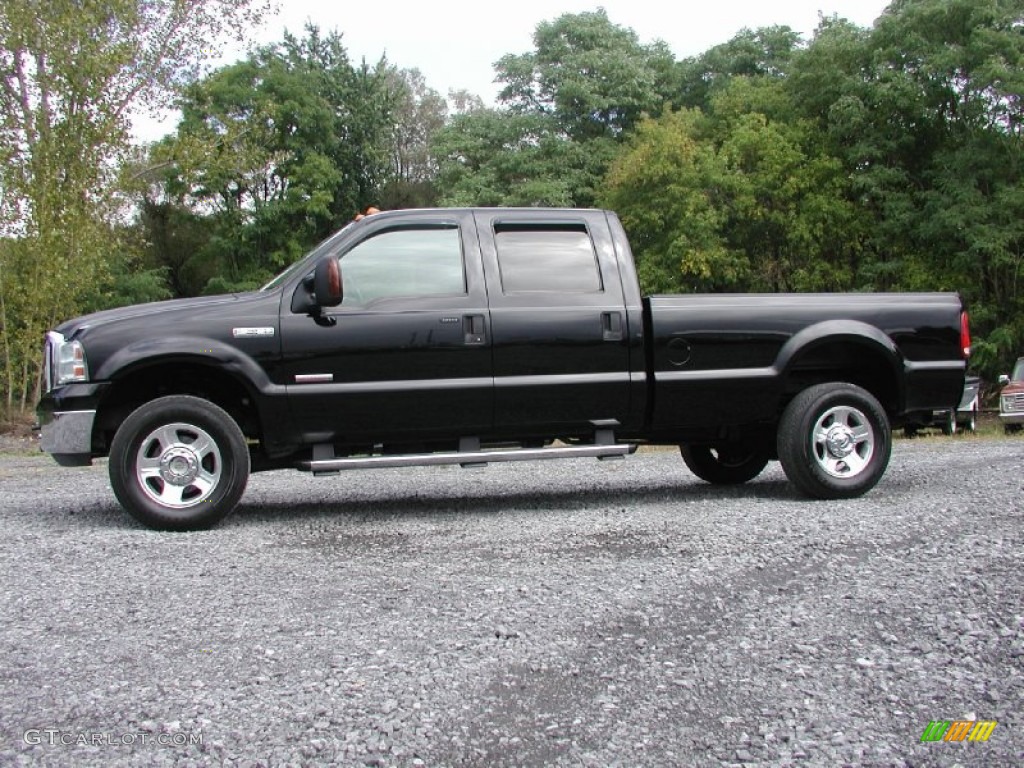 Black 2006 Ford F350 Super Duty Lariat Crew Cab 4x4 Exterior Photo #71151636