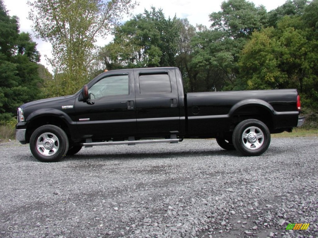 Black 2006 Ford F350 Super Duty Lariat Crew Cab 4x4 Exterior Photo #71151648