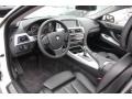 Black Nappa Leather 2012 BMW 6 Series 650i Coupe Interior Color