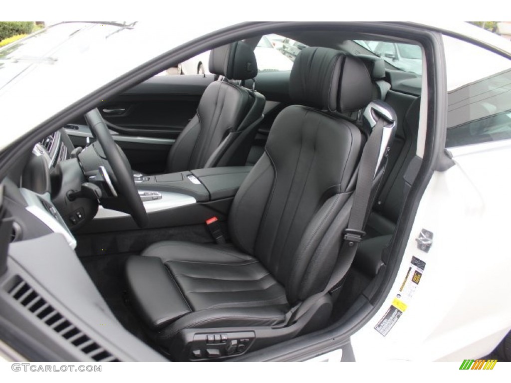 Black Nappa Leather Interior 2012 BMW 6 Series 650i Coupe Photo #71151858