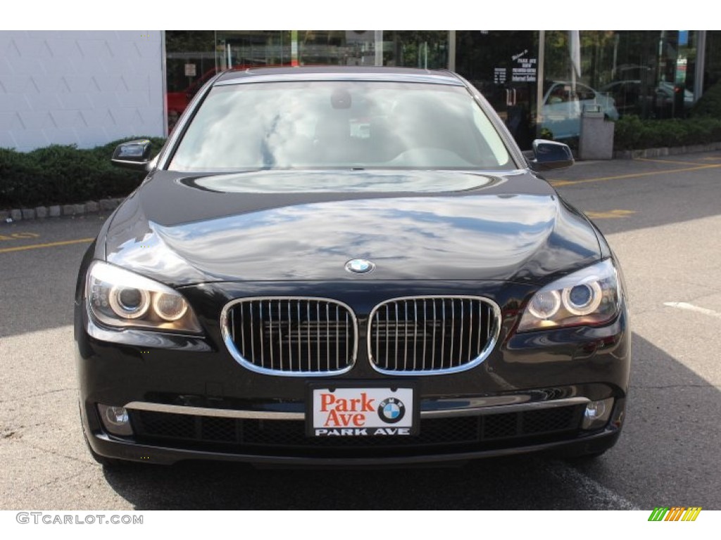 2012 7 Series 750i xDrive Sedan - Black Sapphire Metallic / Black photo #2