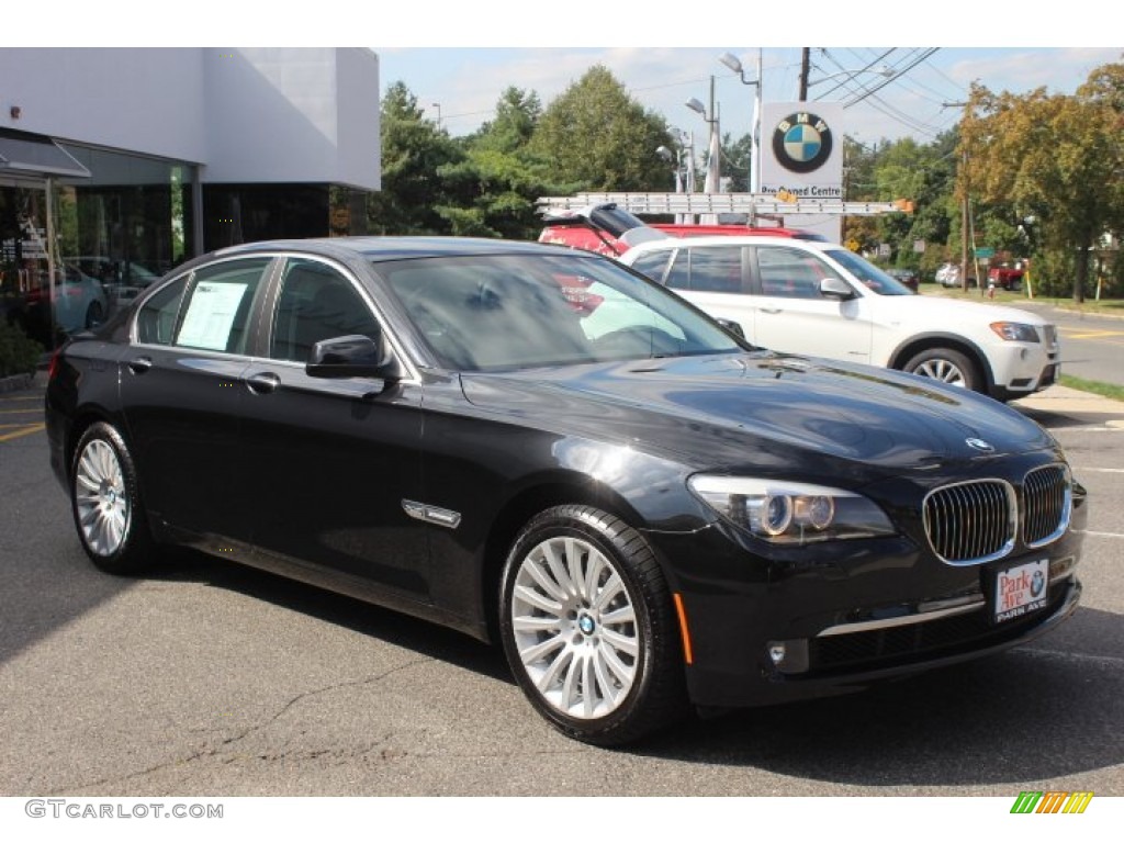 2012 7 Series 750i xDrive Sedan - Black Sapphire Metallic / Black photo #3