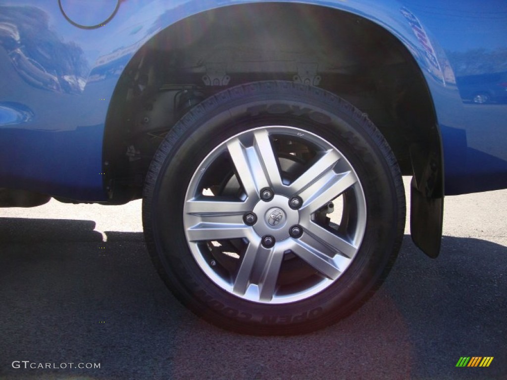 2008 Tundra Limited Double Cab 4x4 - Blue Streak Metallic / Beige photo #25