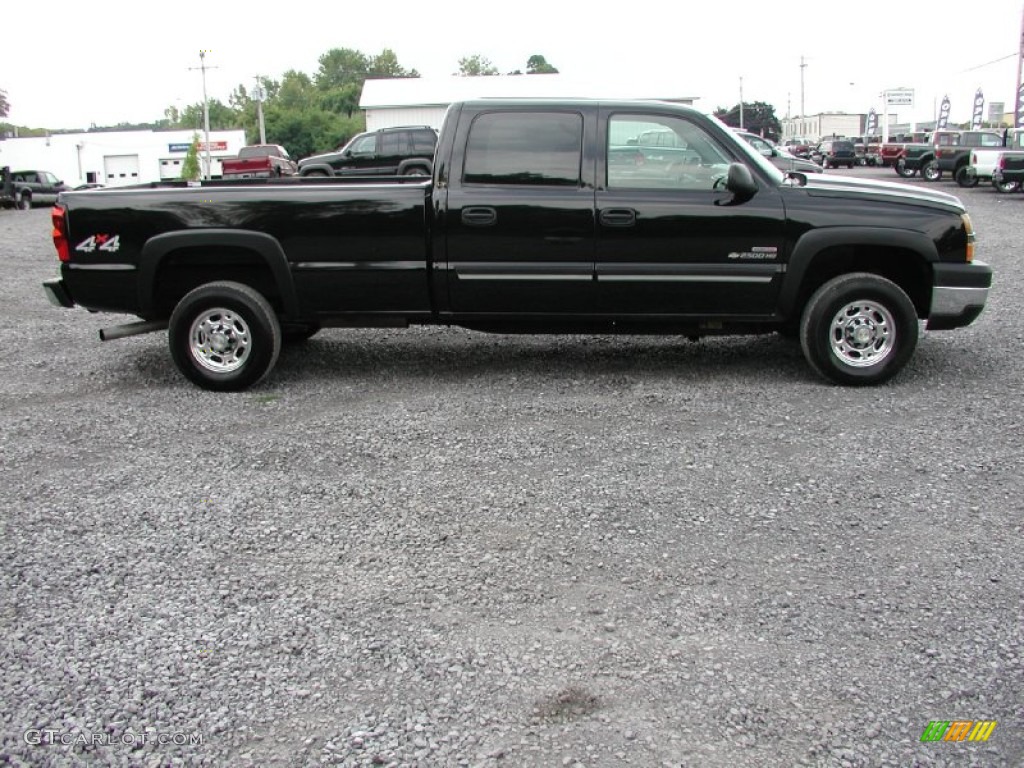 2006 Silverado 2500HD LT Crew Cab 4x4 - Black / Dark Charcoal photo #13