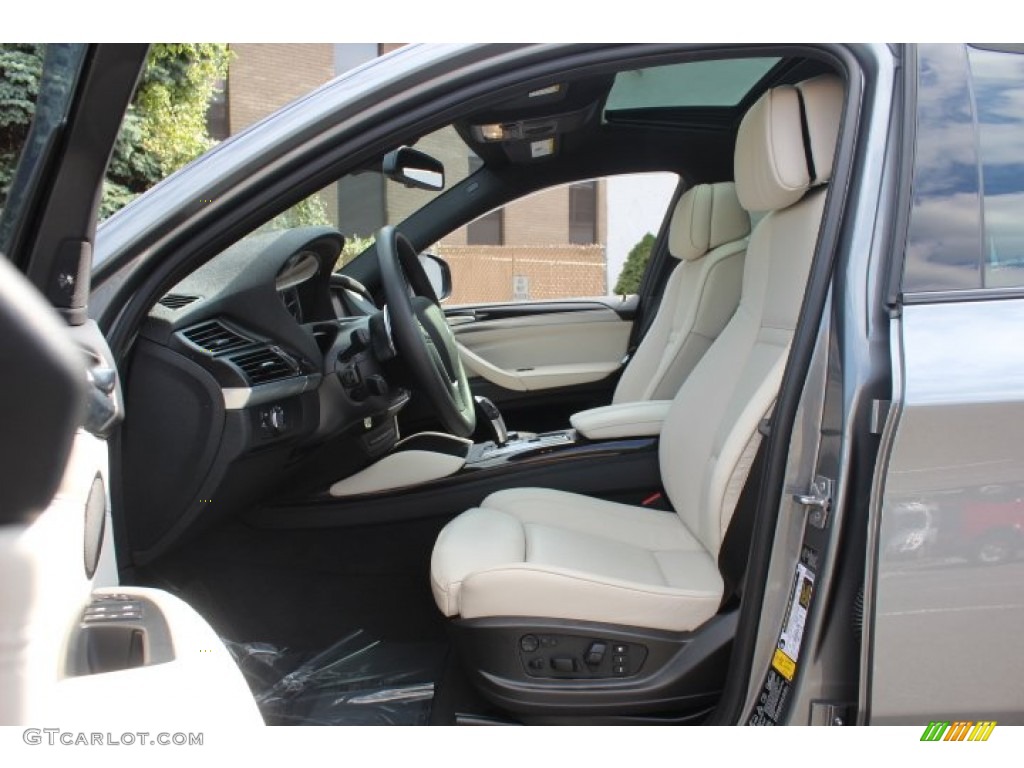 Ivory White/Black Interior 2013 BMW X6 xDrive50i Photo #71152689