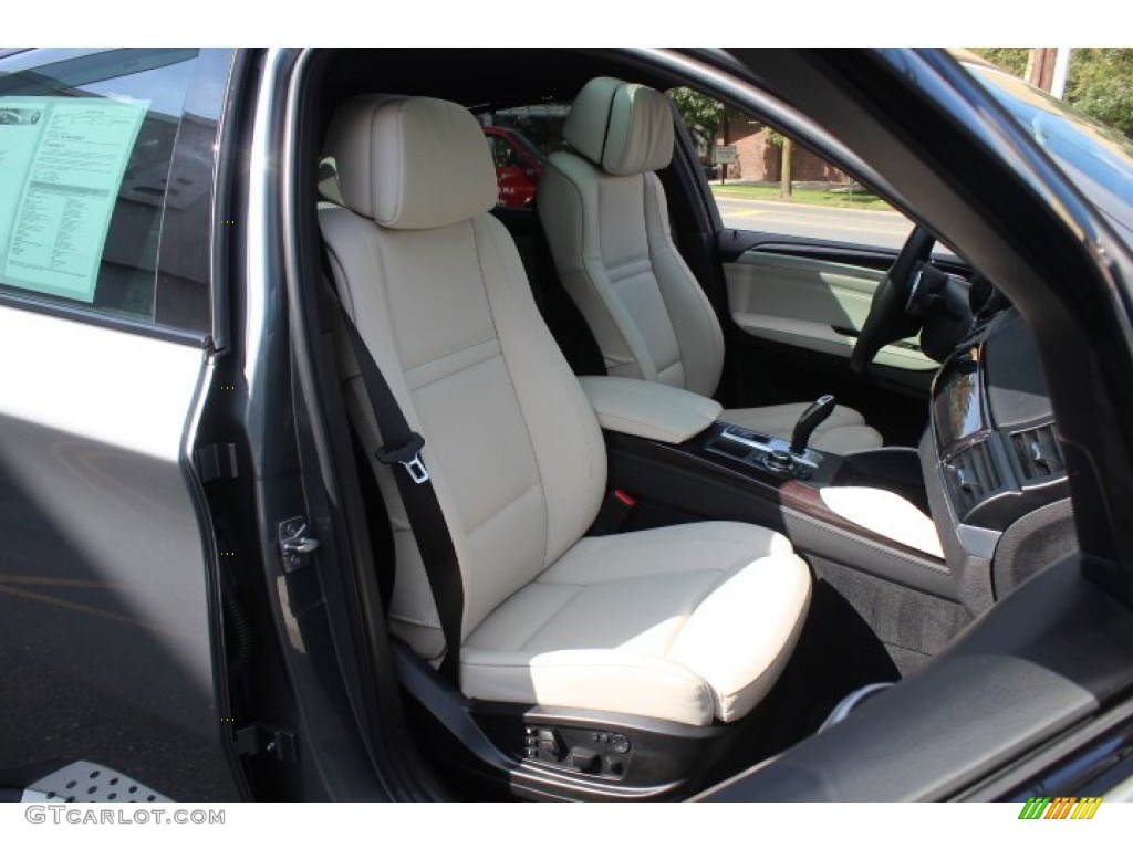Ivory White/Black Interior 2013 BMW X6 xDrive50i Photo #71152839