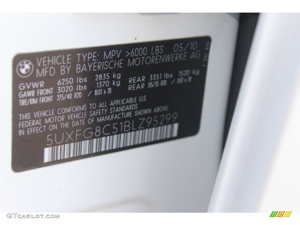 2011 X6 xDrive50i - Alpine White / Black photo #33