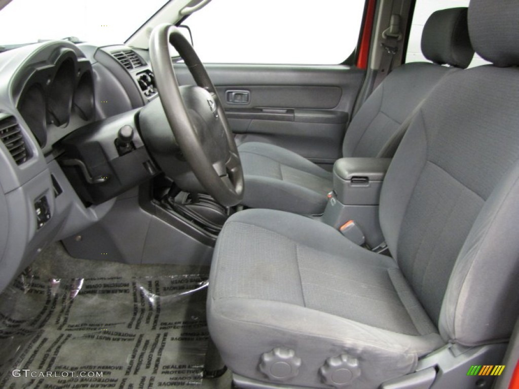 Gray Interior 2004 Nissan Frontier XE V6 Crew Cab 4x4 Photo #71153472