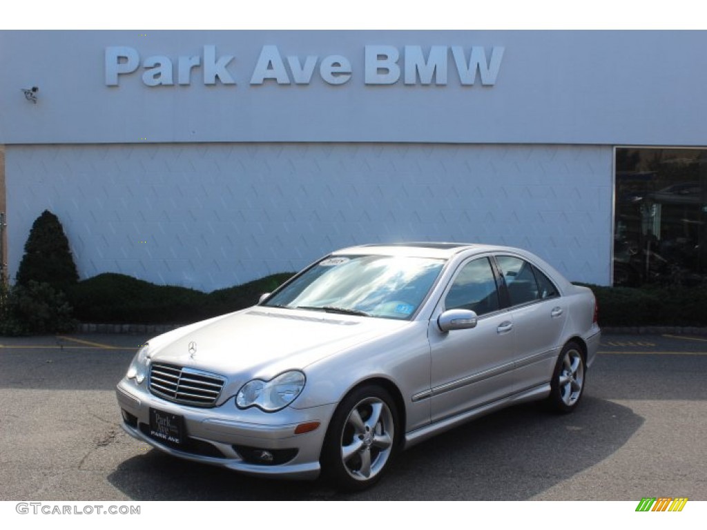 2005 C 230 Kompressor Sedan - Iridium Silver Metallic / Black photo #1