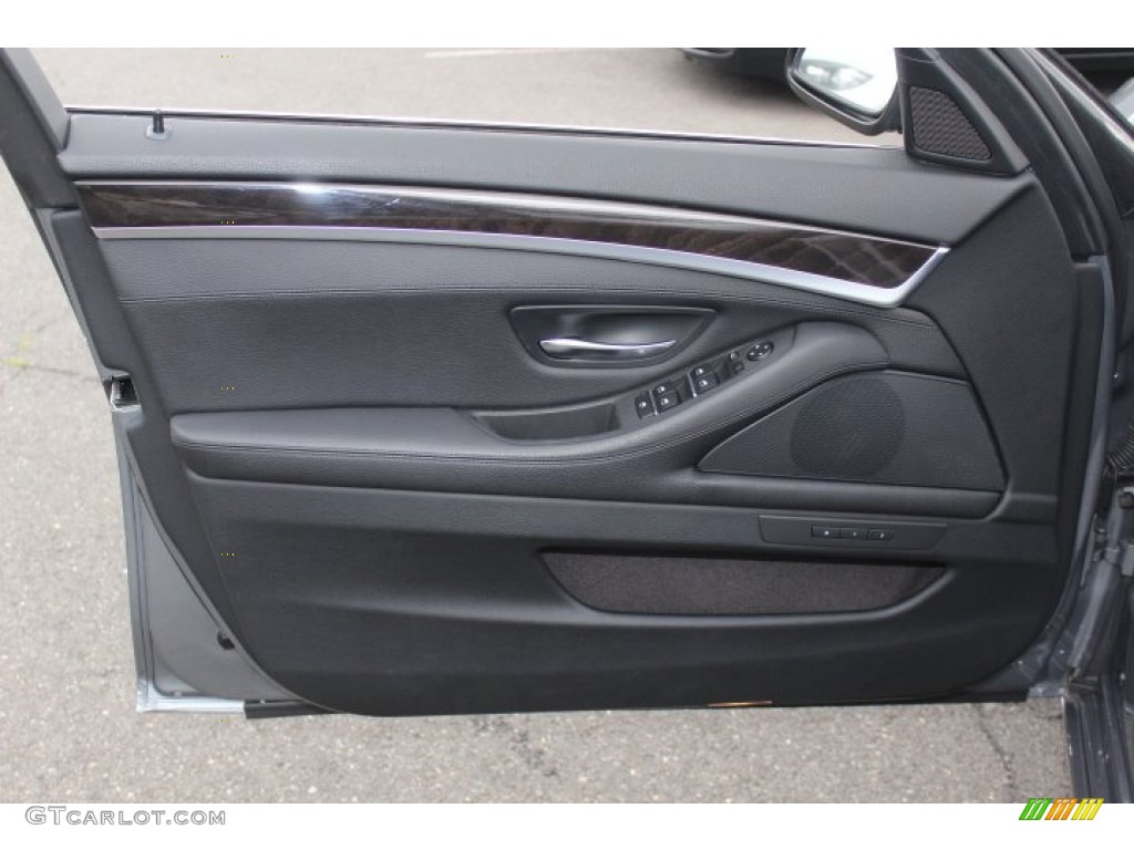 2012 BMW 5 Series 528i xDrive Sedan Black Door Panel Photo #71154711