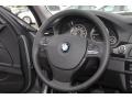 Black 2012 BMW 5 Series 528i xDrive Sedan Steering Wheel