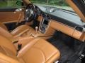 Natural Leather Brown 2007 Porsche 911 Turbo Coupe Interior Color