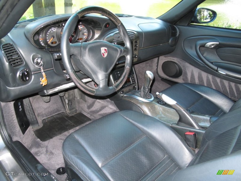 Natural Grey Interior 2001 Porsche 911 Turbo Coupe Photo #71155533