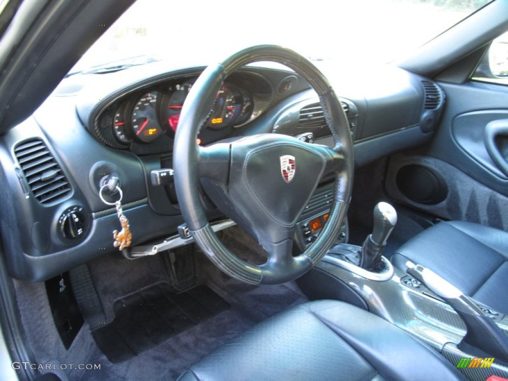 Natural Grey Interior 2001 Porsche 911 Turbo Coupe Photo #71155602