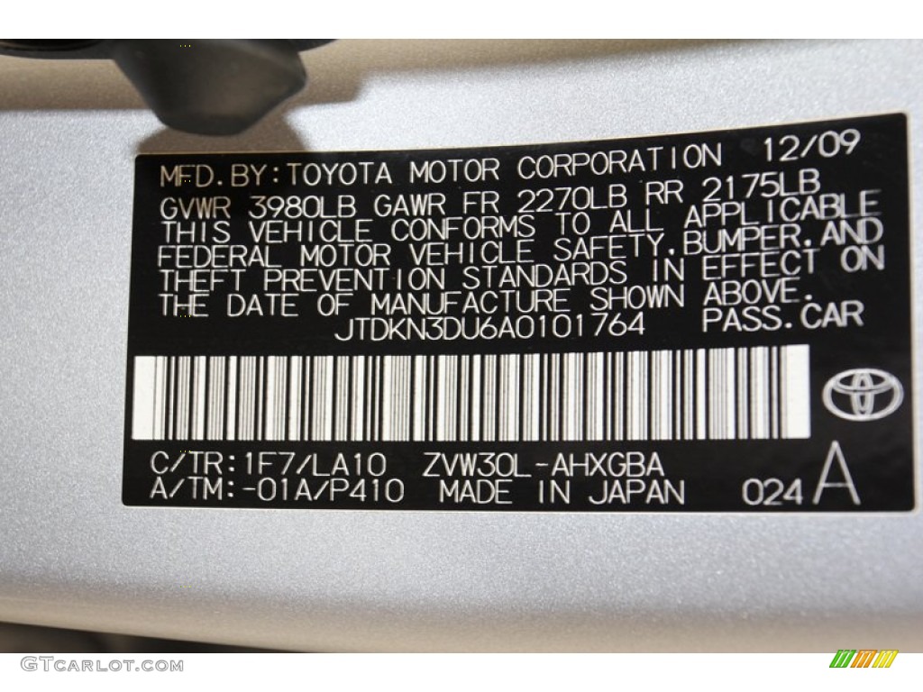 2010 Prius Hybrid II - Classic Silver Metallic / Dark Gray photo #10