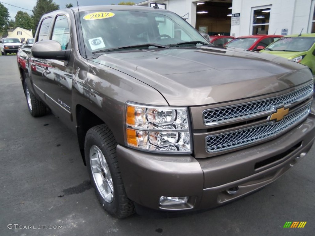 2012 Silverado 1500 LT Crew Cab 4x4 - Mocha Steel Metallic / Ebony photo #11