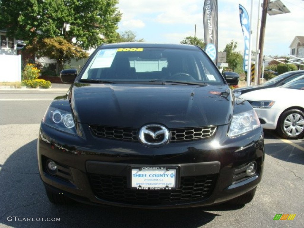 2008 CX-7 Grand Touring AWD - Brilliant Black / Black photo #2
