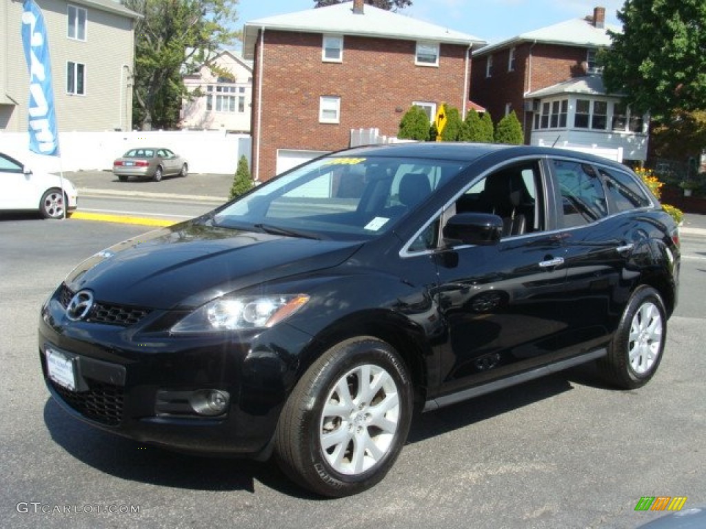 2008 CX-7 Grand Touring AWD - Brilliant Black / Black photo #3