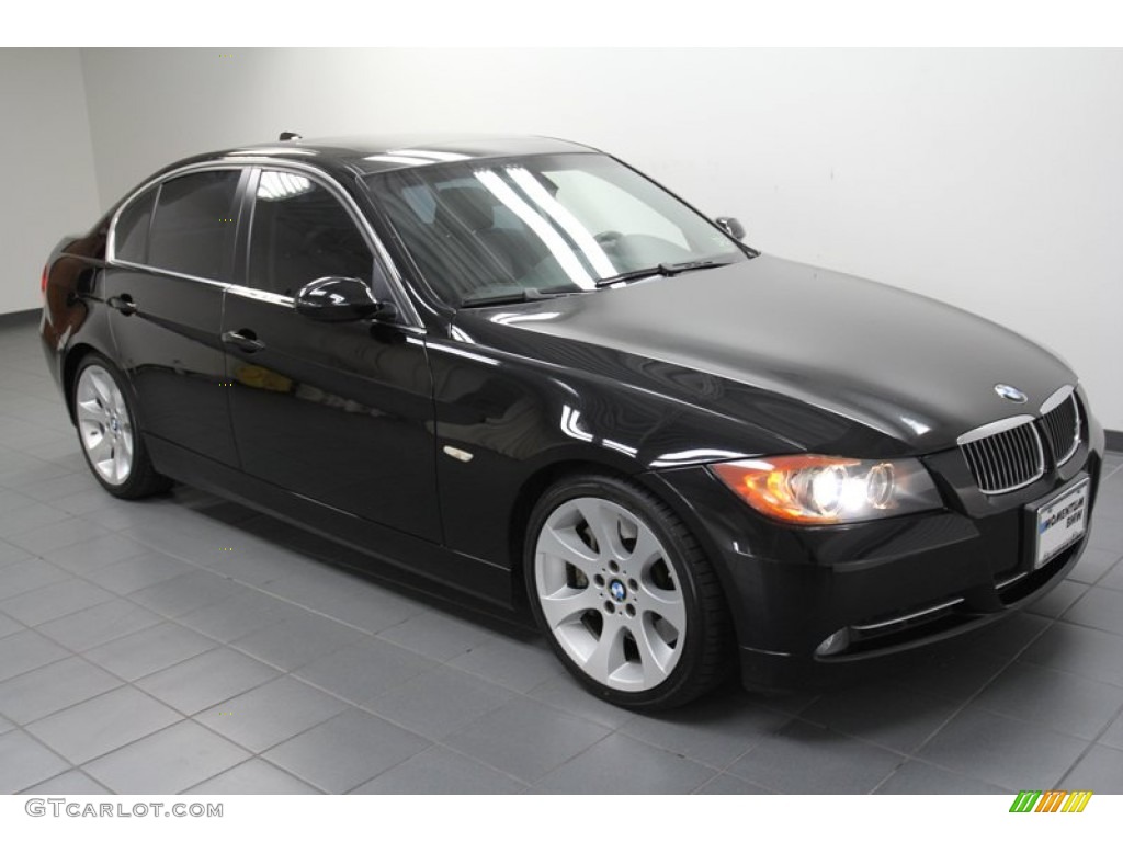 2008 3 Series 335i Sedan - Jet Black / Black photo #8