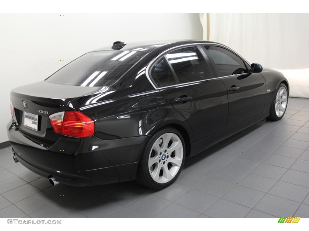 2008 3 Series 335i Sedan - Jet Black / Black photo #11
