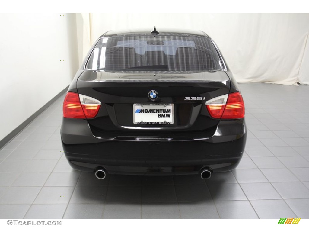 2008 3 Series 335i Sedan - Jet Black / Black photo #12
