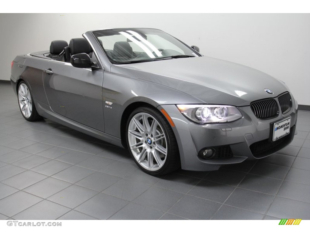 2011 3 Series 335is Convertible - Space Gray Metallic / Black photo #1