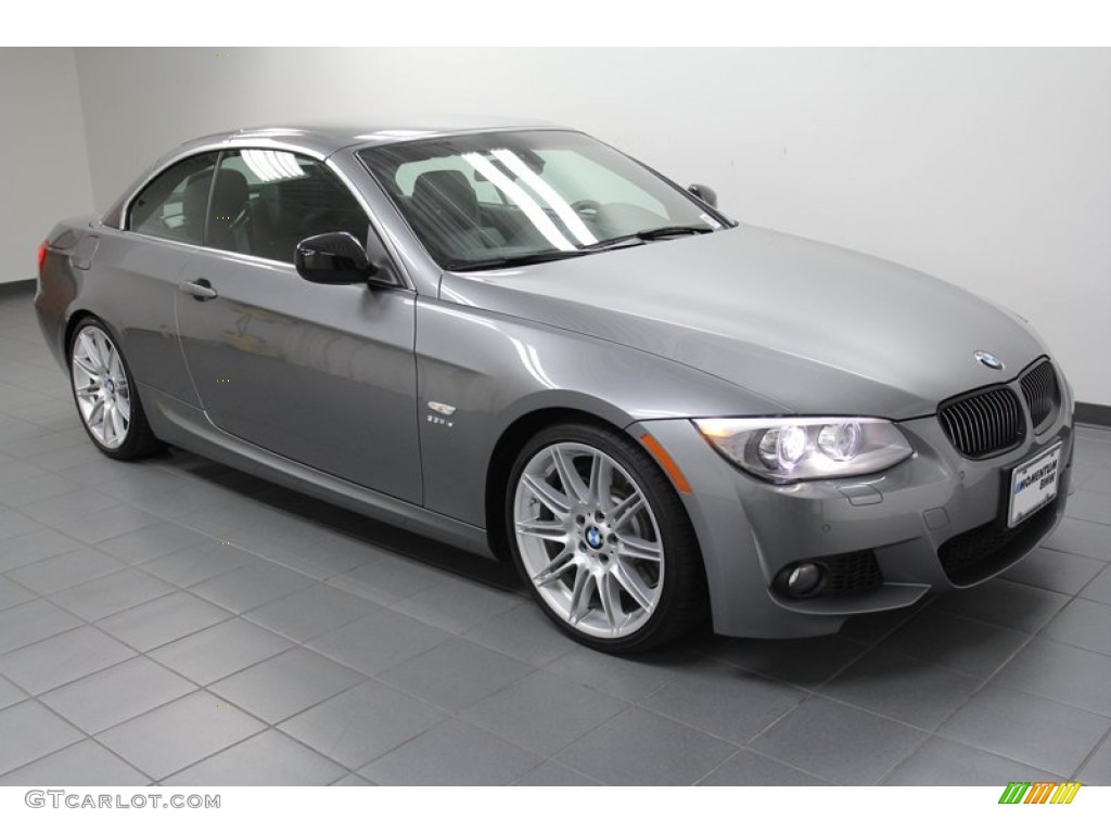 2011 3 Series 335is Convertible - Space Gray Metallic / Black photo #9