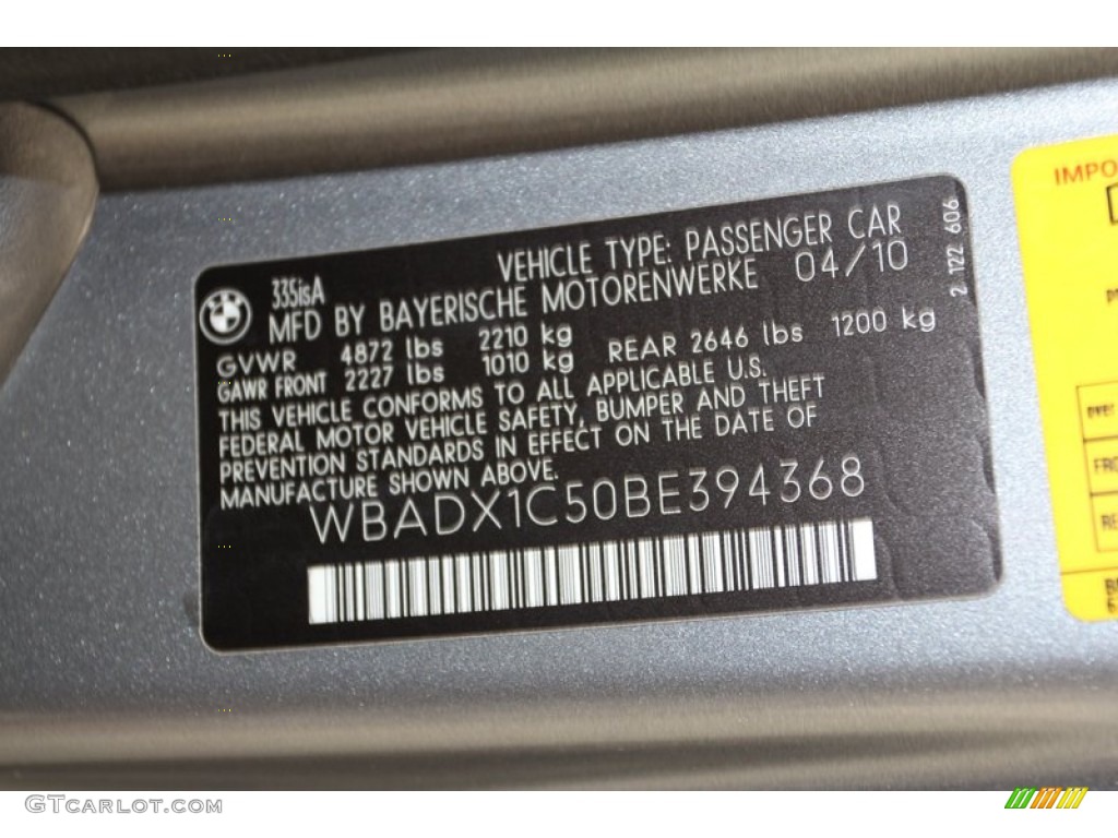 2011 3 Series 335is Convertible - Space Gray Metallic / Black photo #10
