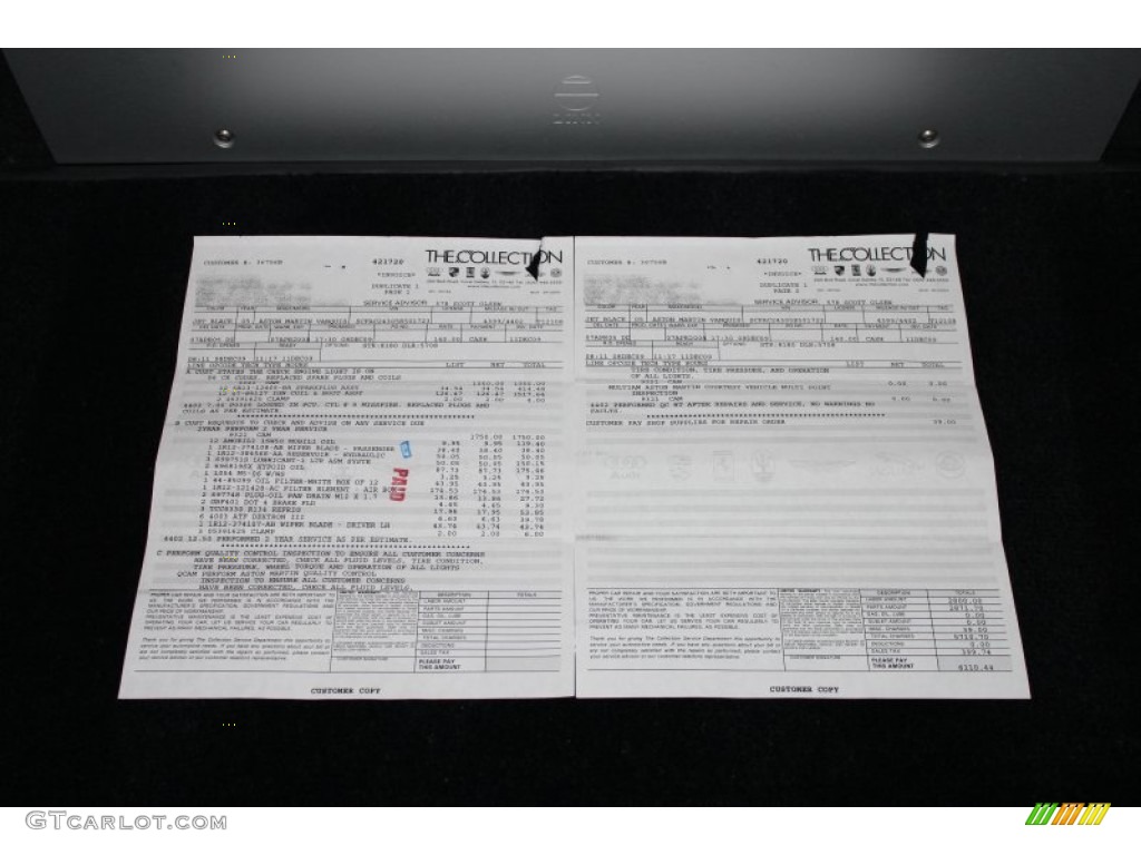 2005 Aston Martin Vanquish S Window Sticker Photos