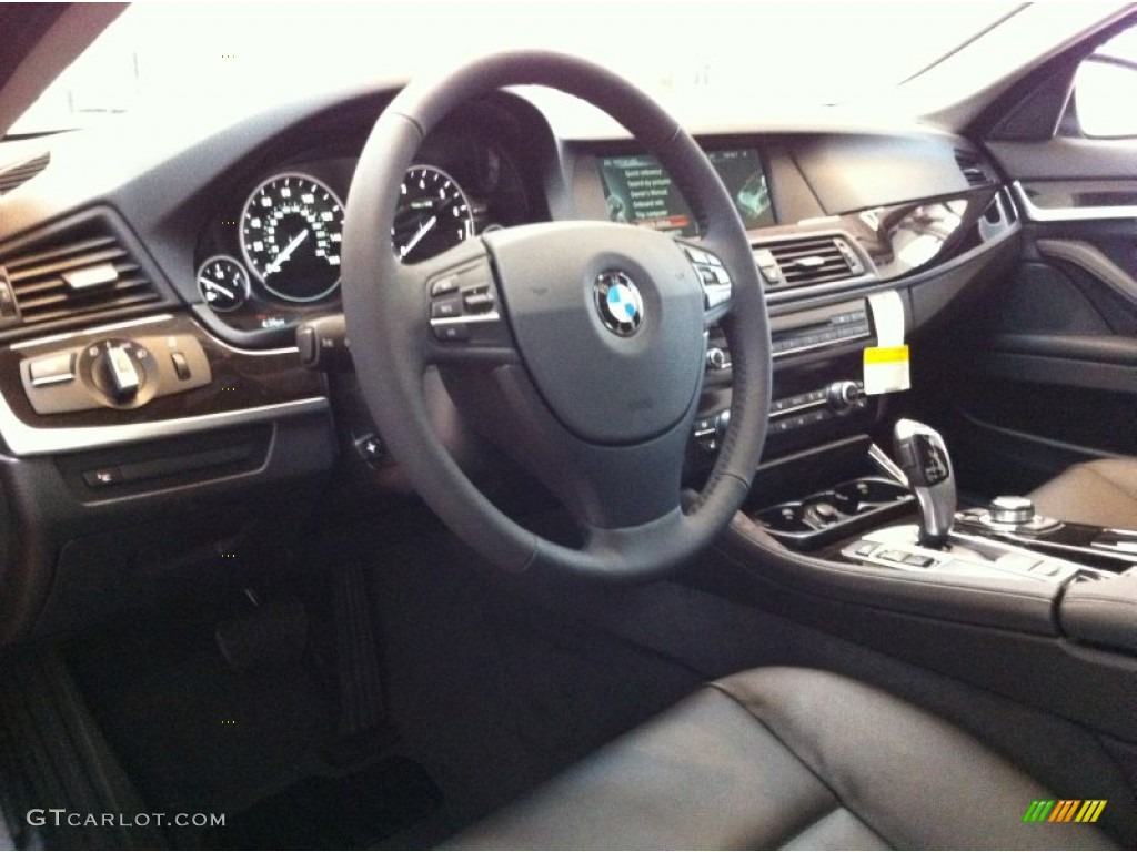 2013 5 Series 535i xDrive Sedan - Carbon Black Metallic / Black photo #8